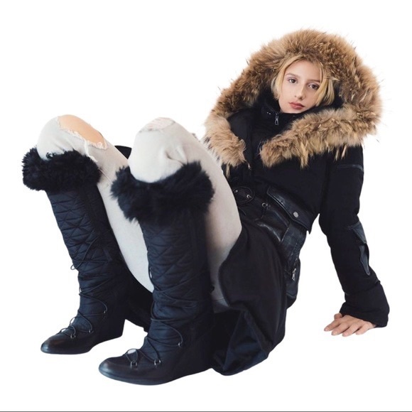 Prada nylon and fur lace up winter boots size 8 - Picture 8 of 16